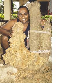 Mua Mesulama with giant yam