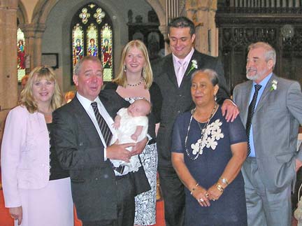 Henry Simpson with parents and grandparents