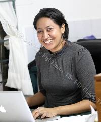 Lisa Faktaufon in her office at AAPI Design at Nasese. Picture: ADI BULI NACOLA