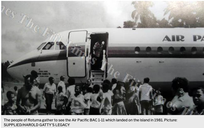 Historic Airplane Arrival in 1981