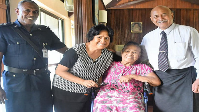 President Konrote with Elderly Rotuman