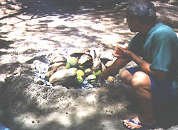 photo: tending the firepit