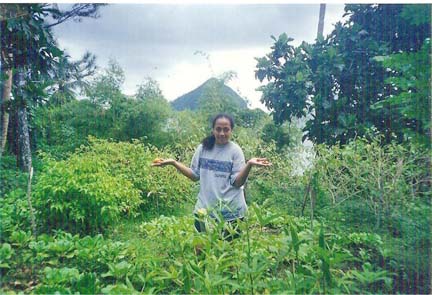 Moira in garden