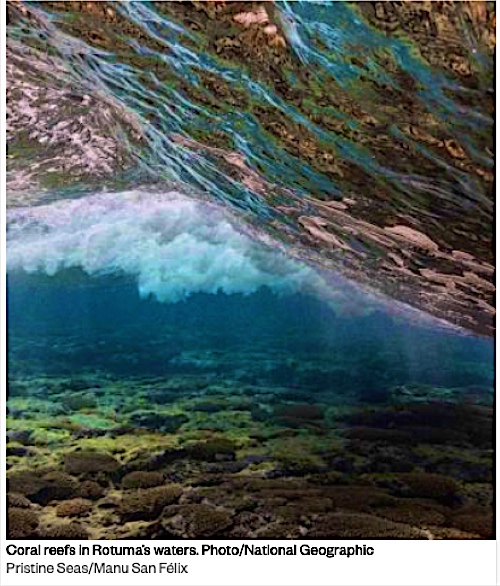 Coral reef off Rotuma